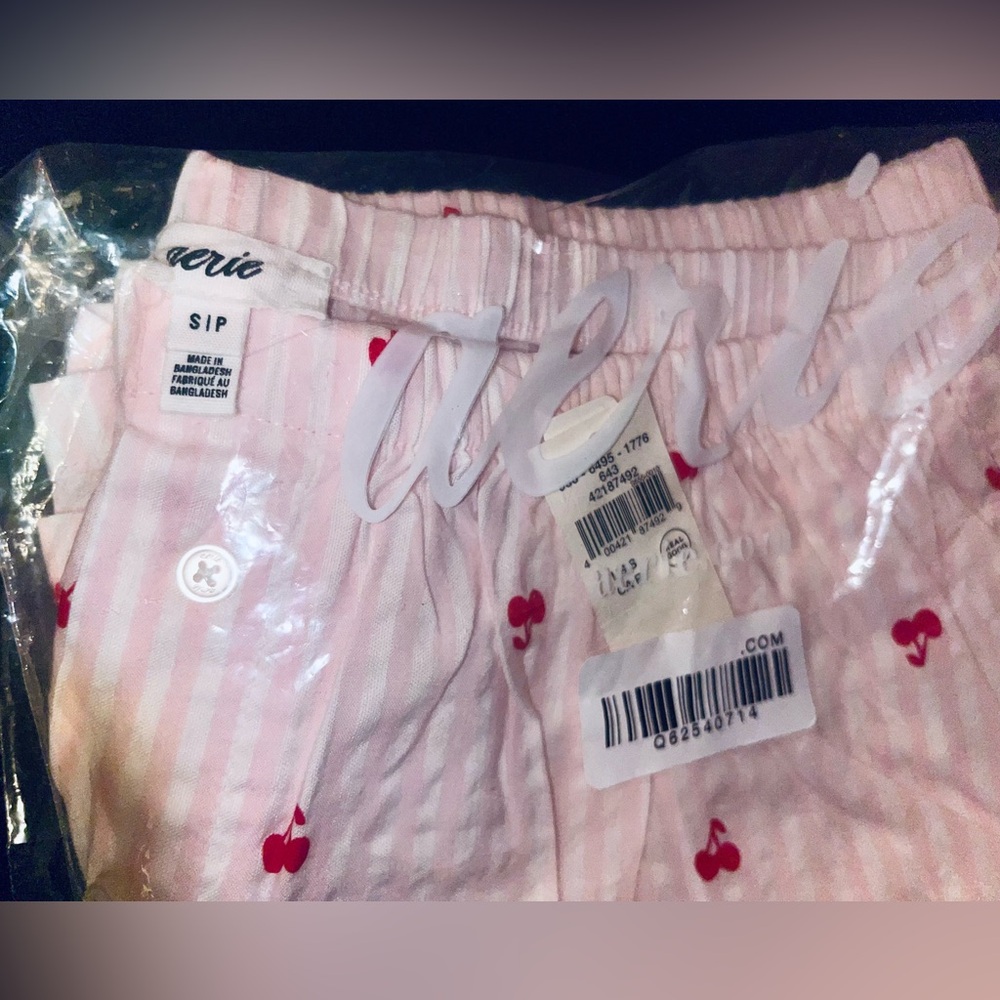 NWT AERIE OFF-DUTY SEERSUCKER BOXER - BLOOM🌸🍒💗, Sz.S, BNWTIB✨RARE🌟FIND✨ - Picture 11 of 12
